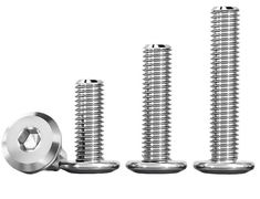 parafusos de cabeça plana de tomada hexagonal