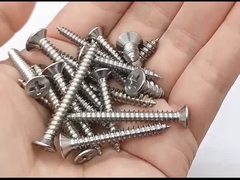 Parafuso de auto-toque de cabeça de contra-encosto em recessos cruzados