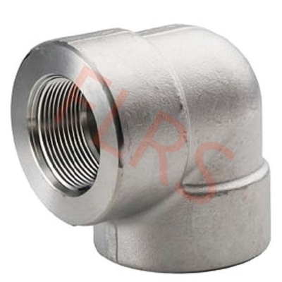 comprar ASME B16.11 rosqueou os encaixes de tubulação de aço forjou a classe 3000 do cotovelo de 90 graus online manufacture