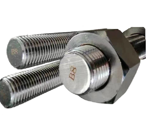 comprar A linha contínua enche os dentes/os parafusos grosseiros do parafuso prisioneiro aço ASTM A193 B8 de Staninless online manufacture