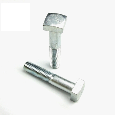 comprar Parafusos mecânicos de cabeça quadrada de fio grosso metrico, revestidos de revestimento metrico, com travões nos quatro ângulos online manufacture