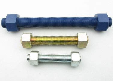 comprar O parafuso terminado dobro de grande resistência rosqueado completo personalizado com 2 encanta porcas pesadas online manufacture