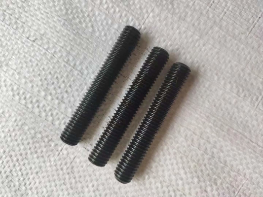 comprar Comprimento terminado do OEM 30mm do parafuso ASTM A193 do revestimento do preto da linha dobro completo online manufacture