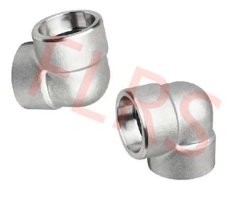 Encaixes de solda forjados do soquete de aço inoxidável 90 classe 6000 do cotovelo ASME B16.11 do grau
