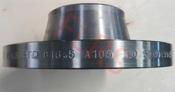 Flange de solda 150LB pintado aço carbono da tubulação do pescoço da cara lisa