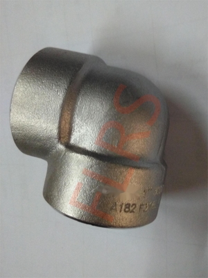 Encaixe de tubulação forjado do aço da classe 3000 cotovelo A182 F316L ASME B16.11 de 90 graus