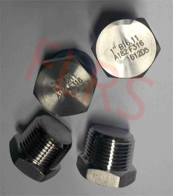Encaixe de tubulação de aço inoxidável rosqueado A182 da tomada principal do hexágono F316 ASME B16.11