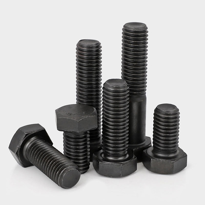 Classe 12.9 Parafusos de cabeça hexagonal com rosca reversa/esquerda classe 12.9 Extrema resistência Métrica preta
