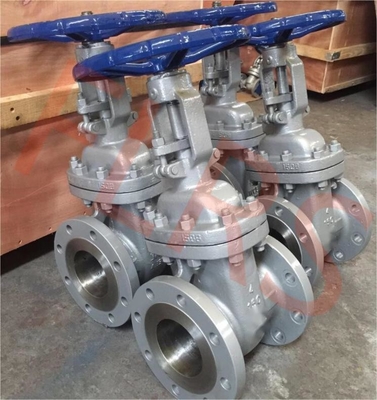 Marine Cast Steel Gate Valve flangeou PN10 DN150 conforme JIS padrão F7366 para a construção naval