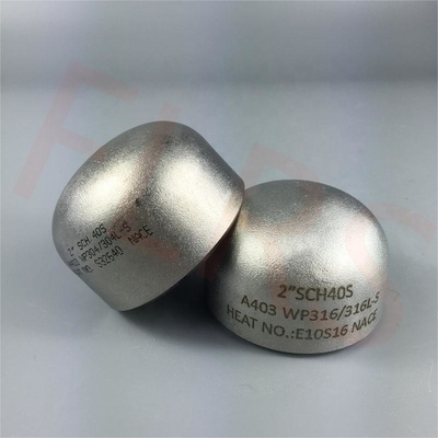 Tampão de extremidade de aço certificado duplo da Extremidade-solda de ASTM A403 WP316/316L para os tanques de aço