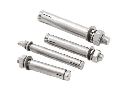 Rodas de aço inoxidável com roscas External Hex Nut Washer Ferramenta de fixação de parafusos pesados de concreto