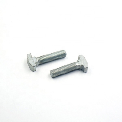 Forjado Flat Square Hammer Head T Bolts com revestimento galvanizado a quente