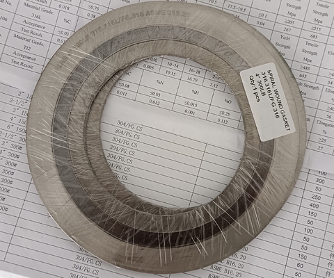Acero inoxidável 316 Anel externo e anel interno Garrafa de ferida espiral para ASME B16.5 Flange 3.2mm/4.5mm