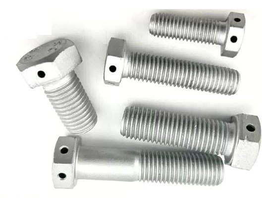 Parafusos de cabeça hexadecimal de grau 8.8 com orifício GB32.1 Parafusos de vedação Dacromet com punção de fio M6M8M20