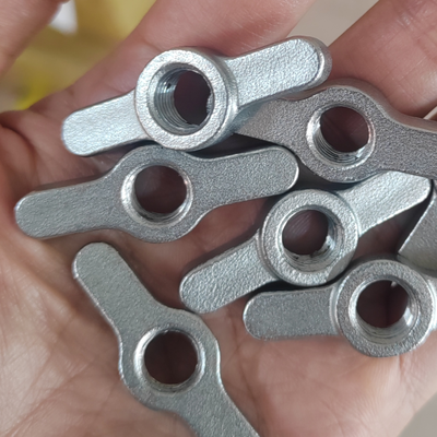 SS303 Material Amortecedor de flange de duas luvas com operação manual sem ferramentas e molde personalizado de um tiro