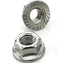 O aço carbono/de aço inoxidável encanta as porcas M5 da flange - M20 com linha grosseira/fina