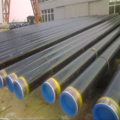 Tubulação de aço chanfrada pintada preta da extremidade ERW EFW de ASTM A53