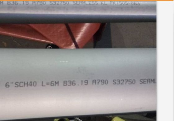 Tubulação de aço inoxidável do duplex sem emenda de SCH10 ASTM A790 12m