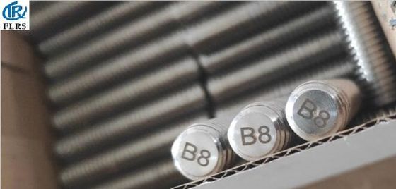 Linha GR de aço inoxidável de BSW. Parafuso terminado dobro de B8 A193