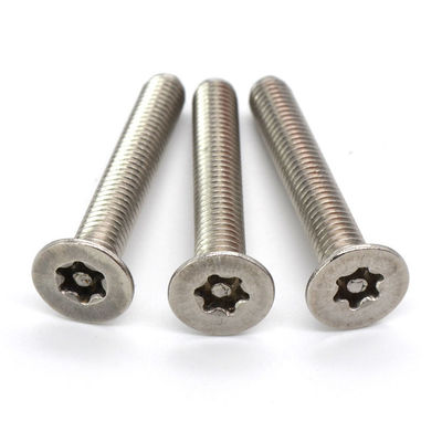 Pin In Head Torx Countersunk de aço inoxidável parafusa os anti parafusos da segurança do roubo