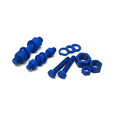 Parafuso do revestimento do TAMANHO M6-M32 PTFE e conjunto de porca coloridos